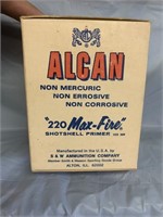 ALCAN MAX FIRE PRIMERS 1000 PRIMER BOX/INDIVIDUAL