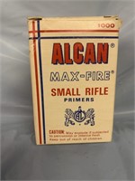 ALCAN MAX FIRE SMALL RIFLE PRIMERS 1000