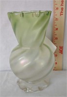 Iridescent Blown Glass Vase