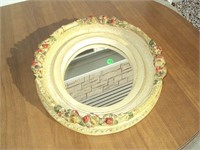 Oval Mirror with Fruit in Frame 18"