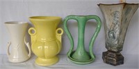 4 Decorative Vases, incl. McCoy.
