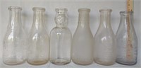 Collection of Glass Milk Bottles