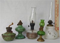 5 Small Oil Lamps
