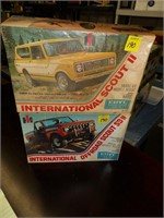 2-I.H. Scout Model Kits--Opened