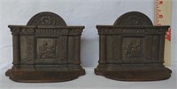 1920's Cast Iron Book Ends