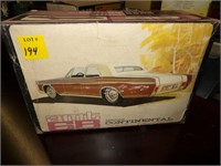 '68 Lincoln Continental Model Kit--Opened