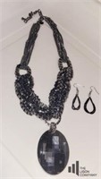 Chicos Fashion Necklace and Earrings