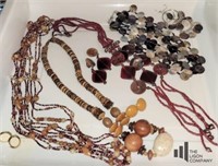 Four Fashion Necklaces and Earrings