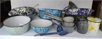 Collection of Vintage Enamelware