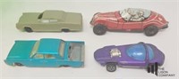 Four Vintage Toy Miniature Cars