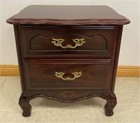 PRETTY FRENCH STYLE TWO DRAWER NIGHT STAND