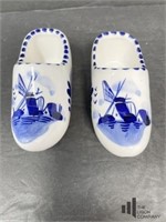 Handpainted Delft Blue Shoes