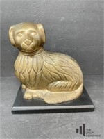 Brass Colored Dog Figure