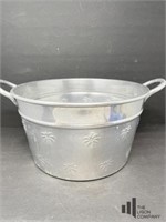 Silver Palm Themed Beverage Bucket
