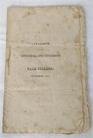 1823 Yale College Catalogue