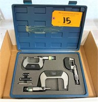 FOWLER (3) MICROMETER SET (*See Photo) w/ 0-1",