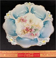 LOVELY VICTORIAN HAND PAINTED PORCELAIN BOWL
