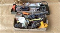 TOOL TRAY AND BOX OF MISCELLANEOUS