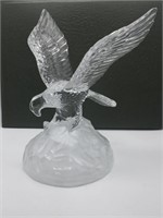 D'arques Lead Crystal Bald Eagle Figurine