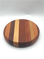 Nice Thick Multi-Wood Inlay Kitchen Trivet