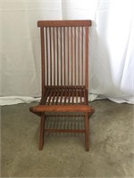 Raffles Collection Teak Outdoor Folding Chair