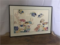 Underwater Fish Litho Signed by Taylor 1987