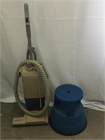 Aerus Electrolux Vintage Vacuum w/ Blue Stool