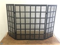 Heavy Black Metal Fire Place Screen Cover