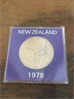 New Zealand 1978 One Dollar Queen Elizabeth II