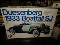 1933 Duesenberg Boattail 1/16th Scale Model Kit
