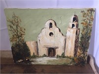 The Alamo Oil on Canvas Painting by Herman