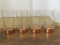 4pc Coppercraft Guild Juice Glasses