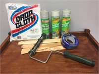 Painting Lot - Drop Cloth, Tape, Painters Tape