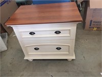 Wooden Country French Style File Cabinet Table