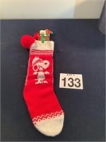 Snoopy Stocking and Stocking Holder