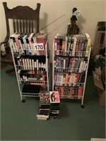 2  Plus Racks of Assorted VHS Tapes