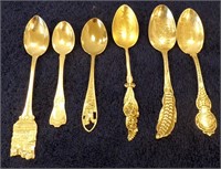 (5) STERLING COLLECTOR SPOONS.....
