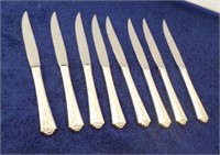 (8) STERLING HANDLED REED & BARTON STEAK KNIVES