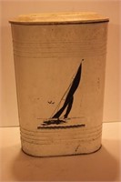 Unique Metal Hamper Sailboat