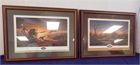 (2) FRAMED & MATTED TERRY REDLIN PRINTS....