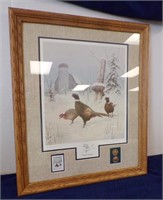 LEO STANS "WINTER WONDER" PRINT, FRAMED, MATTED...