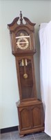 BAQUE GRANDFATHER CLOCK W/PENDULUM & WEIGHTS