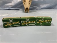 (3) 50 FROUND BOXES OF REMINGTON THUNDERBOLTS .22S