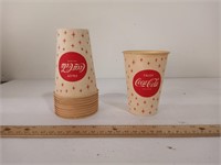 (10) Coca Cola 7 oz. Wax Cups