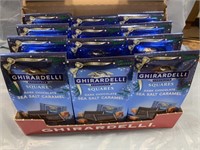 CASE OF 12 GHIRARDELLI DARK CHOCOLATE / BLUE BAGS