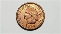 1893 Indian Head Cent Penny Gem Uncirculated Red
