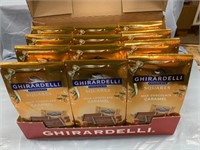 CASE OF 12 GHIRARDELLI MILK CHOCOLATE / CARAMEL