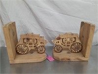 Stagecoach book ends