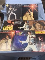 LOT OF 8 EARLY ELVIS PRESLEY VINYL RECORDS / LPS