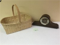 Mantle Clock and Basket